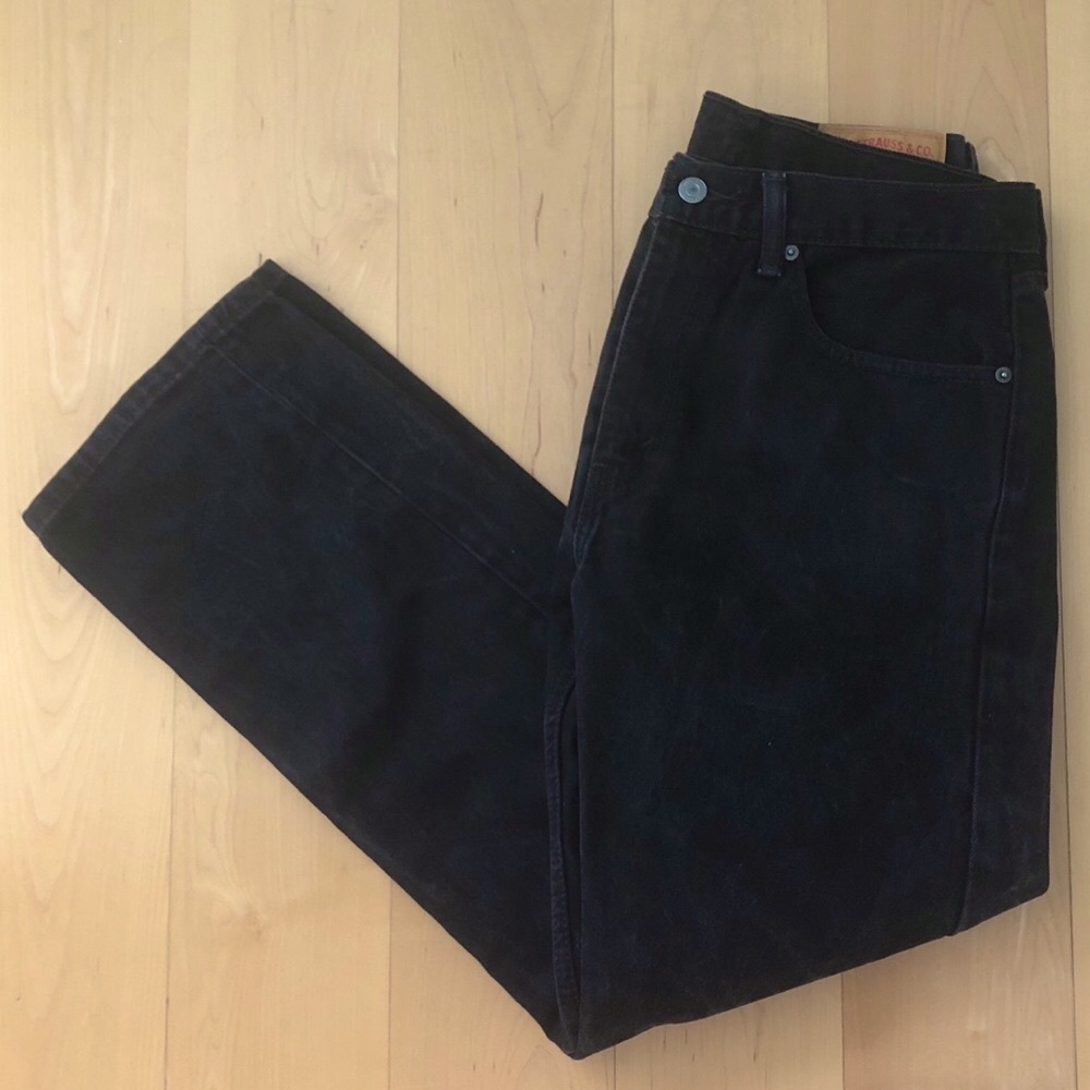 Levi’s 505 Black Straight Leg Jeans